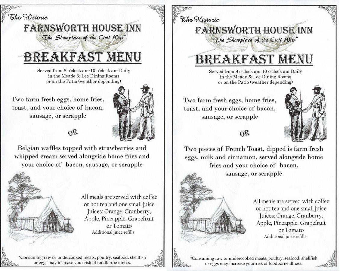 Farnsworth House Inn Геттісберг Екстер'єр фото